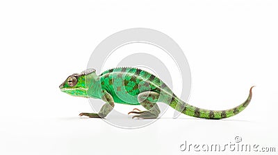 Minimalist photography of a chameleon Stock Photo