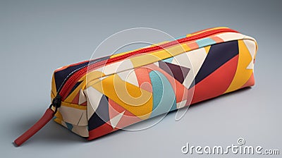 Minimalist 1980s Pencil Case Stock Photo