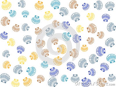 Minimalist seashell graphic design Vector Illustration