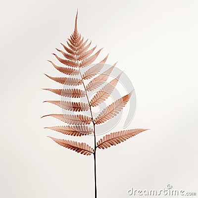 minimalist shoot of a leaf in a studio setting with carefully controlled lighting and isolation Stock Photo