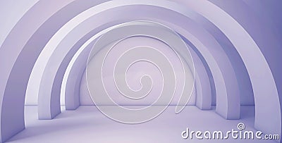 Minimalistic, abstract background with an arch. 3d render, minimal. Stock Photo