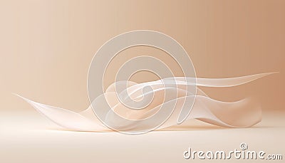 Minimalistic abstract gentle light beige background Generative AI Stock Photo