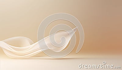 Minimalistic abstract gentle light beige background Generative AI Stock Photo