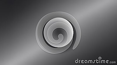 Minimalistic abstract Gray Sphere Design with Subtle Gradient Background Stock Photo