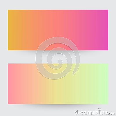 Minimalistic covers design. Set of four flyers. Colorful abstraction bright gradient. This abstraction can be used for Vector Illustration