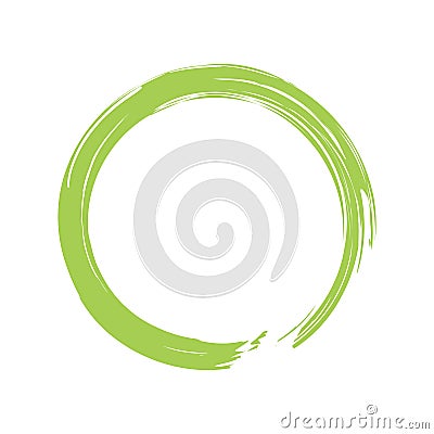 Minimalistic enso zen circle vector image Vector Illustration