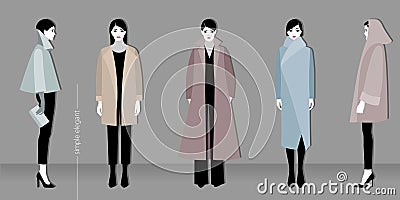 Minimalistic fashion Vector Illustration