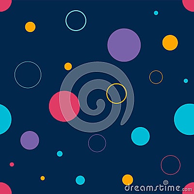 Minimalistic geometric repeat color pattern. Background vector Vector Illustration