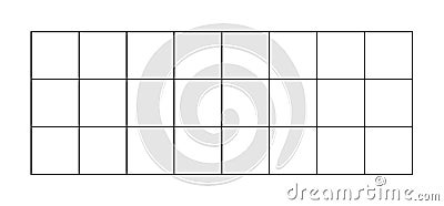 Minimalistic Grid Planner Template with Empty Squares for Organization Stock Photo