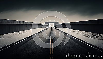 minimalistic photography highway Stock Photo