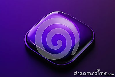 Minimalistic purple toggle button design for user interface elements Stock Photo
