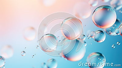 Minimalistic Superb Clean Abstract Essential Oil Bubbles Background AI Generated Cartoon Illustration