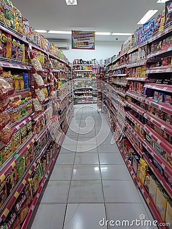 Minimarket in Indonesia Editorial Stock Photo
