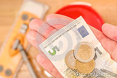 Minimum wage in Europe Stock Photo