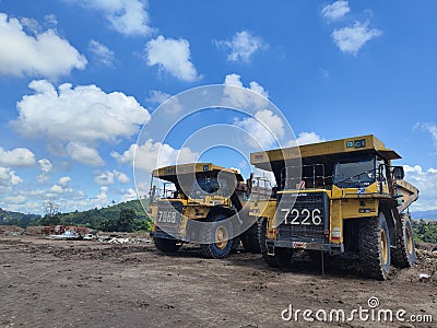 Mining activity of Tantalum, Coal, Nickel, Cobalt, lithium. Editorial Stock Photo