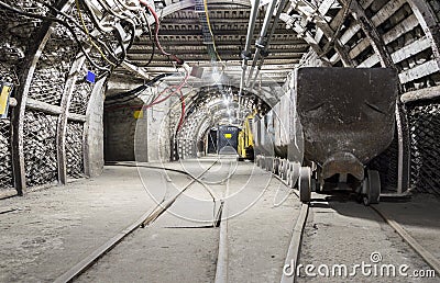 Mining carriage. Stock Photo