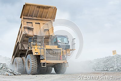 mining dump truck Editorial Stock Photo