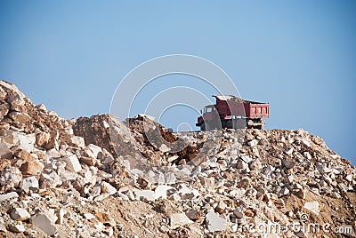 Mining dump truck Stock Photo