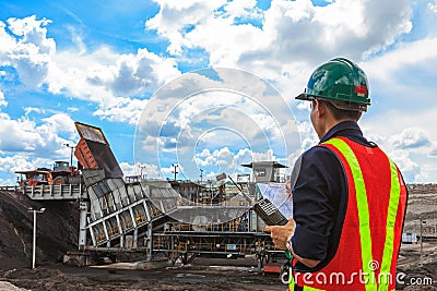 Mining Engineer Stock Photo