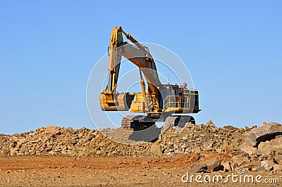 Mining excavator Stock Photo