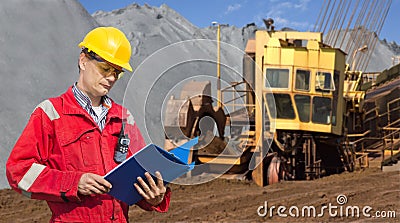 Mining foreman Stock Photo