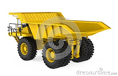 Mining Haul Truck Isolated Stock Photo