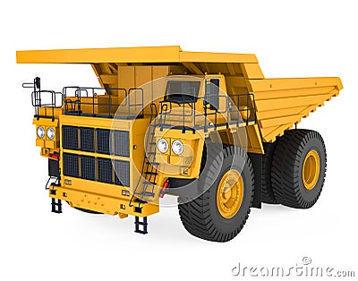 Mining Haul Truck Isolated Stock Photo