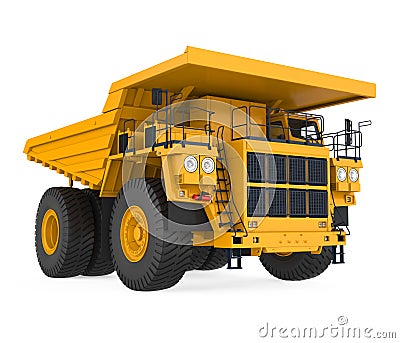 Mining Haul Truck Isolated Stock Photo