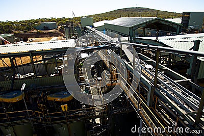 Mining Process Plant Stock Photo