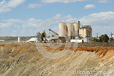 Mining Process Plant Stock Photo