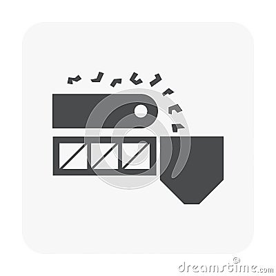 Mining processing industry vector icon design. Vector Illustration