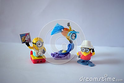 Minions on vacation figures Editorial Stock Photo