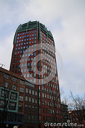 Ministry buildings in the center of Den Haag The Hague as new downtown construction. Editorial Stock Photo