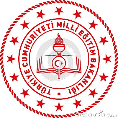 Ministry of Education of Turkey Milli Egitim Bakanligi logo Stock Photo