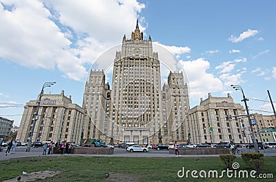 The Ministry of foreign Affairs in Moscow, Russia Editorial Stock Photo