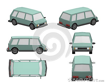 Minivan Stock Photo