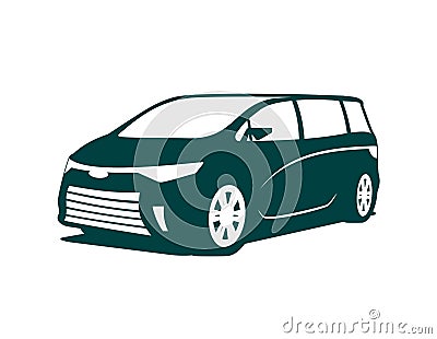 Minivan icon Vector Illustration