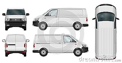 Minivan vector template Vector Illustration