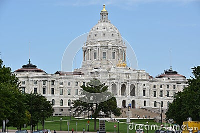 Minnesota State Capitol in St Paul Editorial Stock Photo