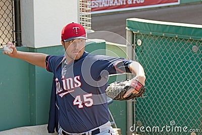 Minnesota Twins Pitcher Phil Hughes Editorial Stock Photo