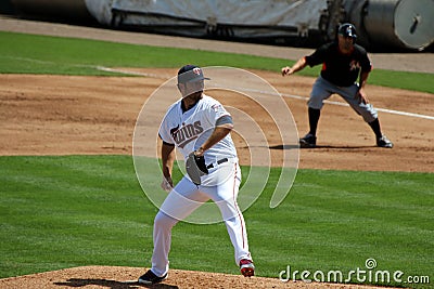 Minnesota Twins Pitcher Phil Hughes Editorial Stock Photo