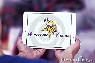 Minnesota Vikings american football team logo Editorial Stock Photo