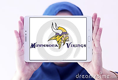 Minnesota Vikings american football team logo Editorial Stock Photo