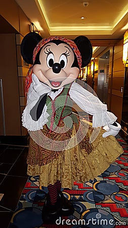 Minnie Mouse as a Pirate Editorial Stock Photo