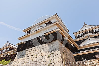 Minor donjon (shotenshu) of Matsuyama castle, Japan Stock Photo