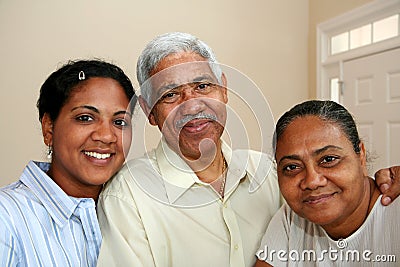 Minority Family Stock Photo