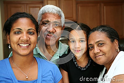 Minority Family Stock Photo