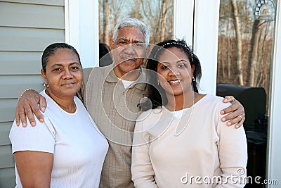 Minority Family Stock Photo