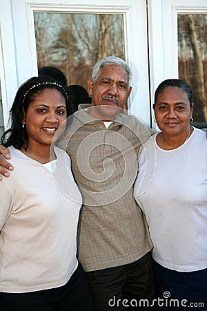Minority Family Stock Photo