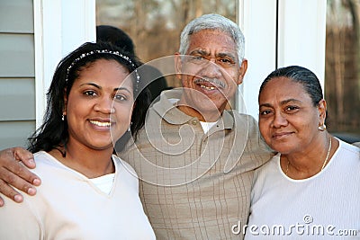 Minority Family Stock Photo